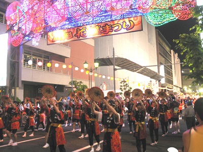 東北六魂祭で山形花笠まつり